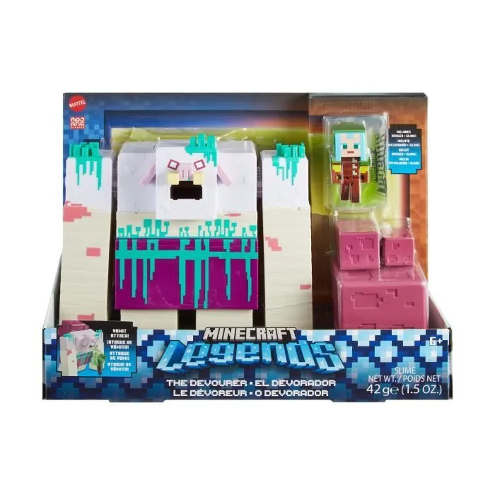 Figurine Minecraft Le Dévoreur - Mattel - HNC08 - 25cm - Crache du slime-3