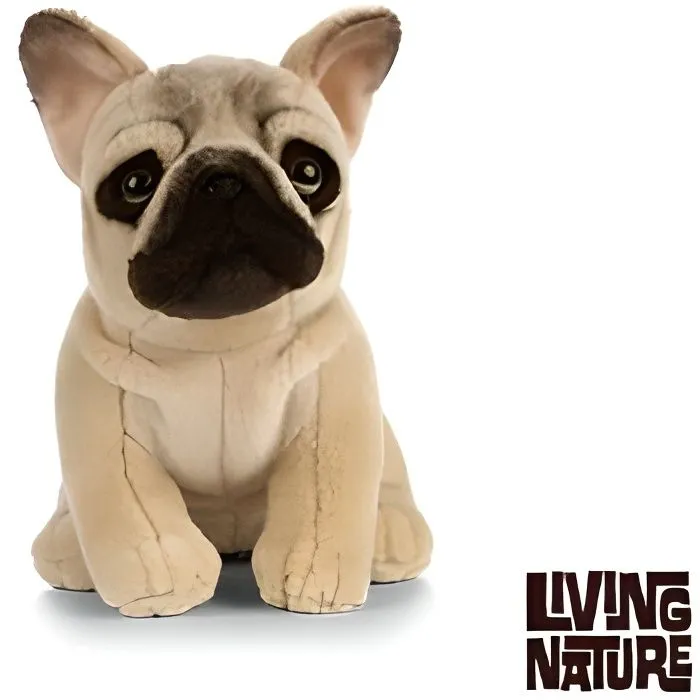 Peluche chien Bulldog Français 22 cm - AN452-0