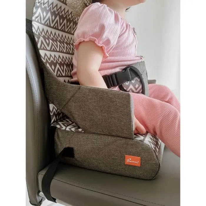 Réhausseur pour enfants - DREAMBABY - ON-THE-GO - Portable avec compartiments de rangement - Léger, compact et facile à transporter-0