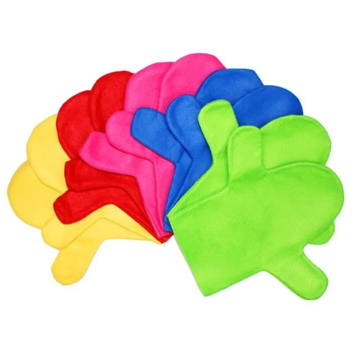 Lot de 2x5 Marionnettes Main à Décorer en Feutrine - Sodertex TU Assortiments-1