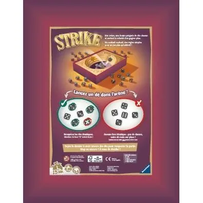 Jeu d'ambiance Strike - Ravensburger - Jeu de lancer de dés - 2 à 5 joueurs dès 8 ans-3