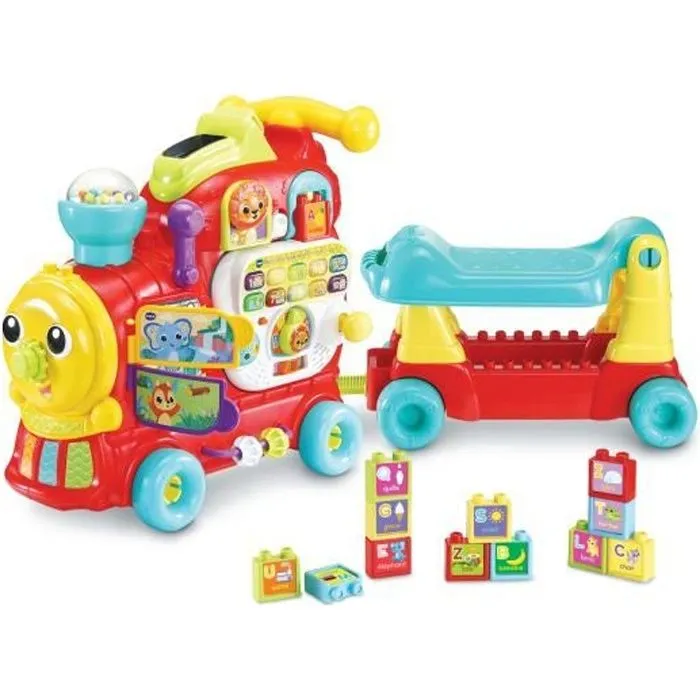 Porteur Maxiloco Mon Trotti Train 7 En 1 - VTECH BABY - Rouge - Musical-0