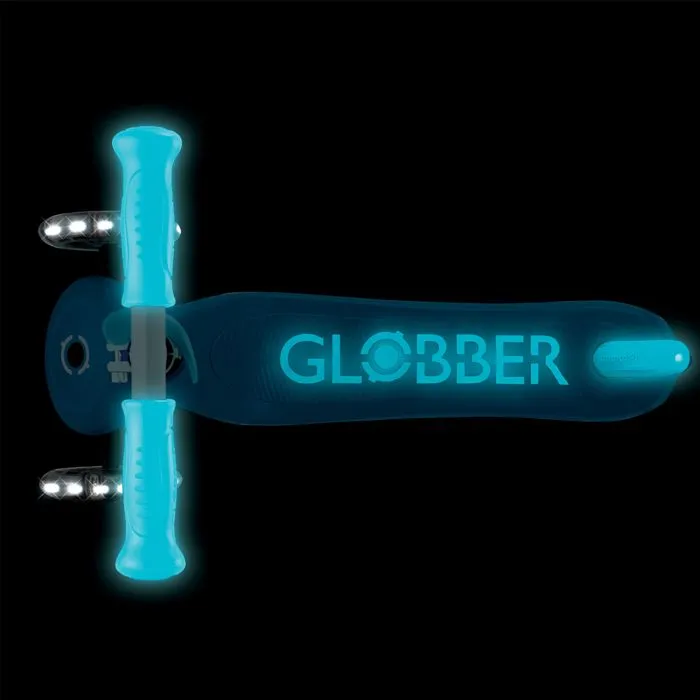 Globber - Trottinette 3 roues PRIMO PLUS GLOW LIGHTS - Bleu Pétrole-4