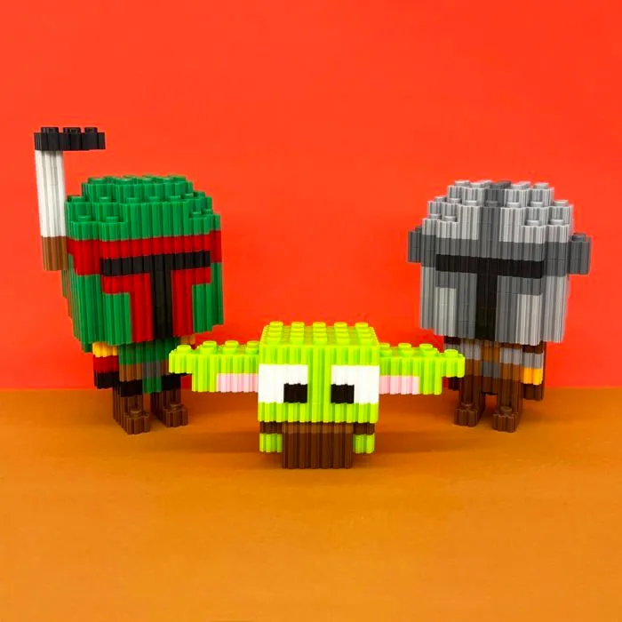 Cefa toys - 57002 - PIX BRIX Pixel Art Set de 500 pièces Rouges Gamme Moyenne, Couleur Rouge ()-3