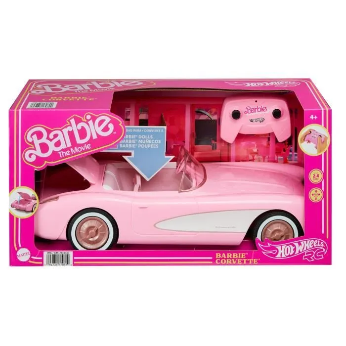 Hot Wheels®-Corvette® Barbie® radiocommandée-Tirée du film Barbie HPW40 - Collection capsule-6