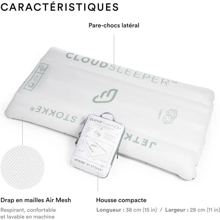 Lit de voyage enfant gonflable CloudSleeper™ JetKids™ by Stokke®-1