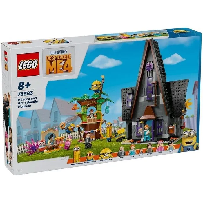 Jouet à construire - LEGO - Moi, Moche et Méchant 4 - Manoir familial - 868 pièces - 6 minifigurines-0