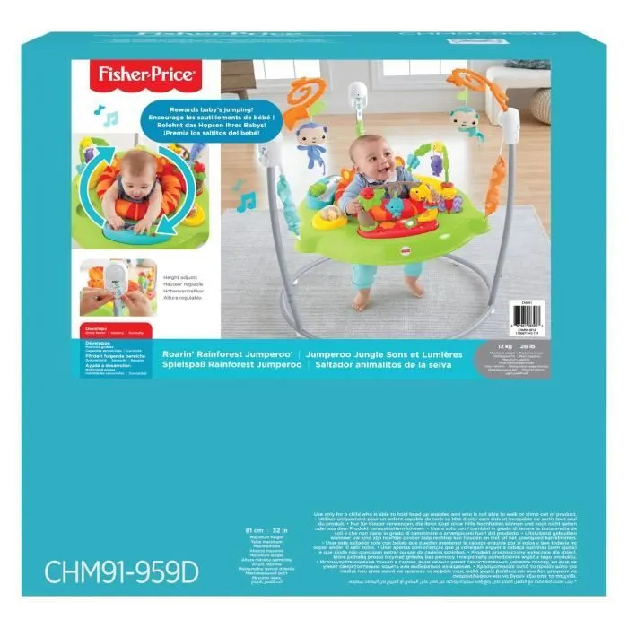 Fisher-Price - Jumperoo Jungle Sons et Lumières - Youpala CHM91-4