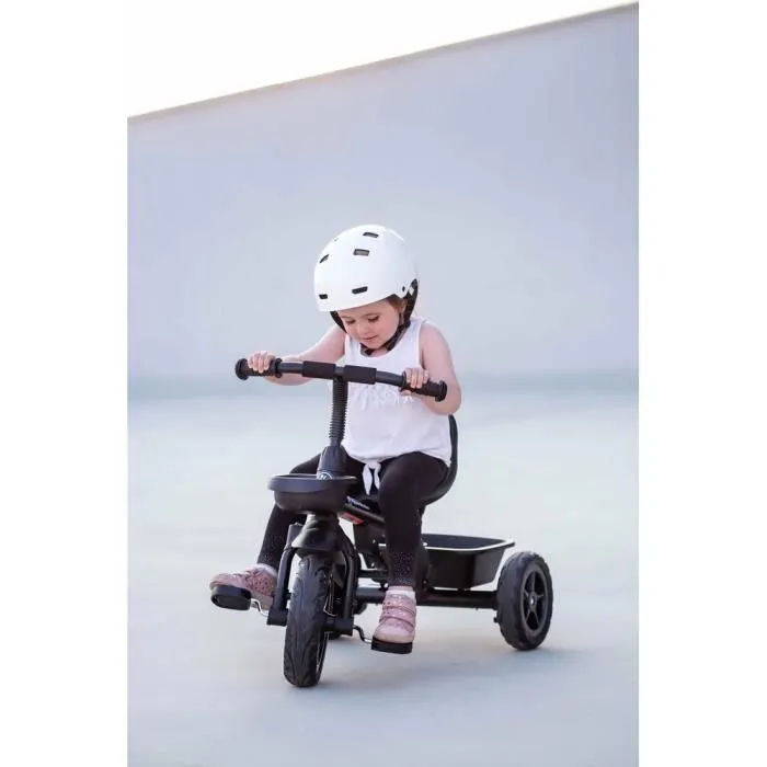 HyperMotion Tricycle Evolutif Enfant jusqu'à 20 kg| Guidon Contrôle Parents| Ceinture Sécurité| Siège confortable| Roues Larges Noir-1