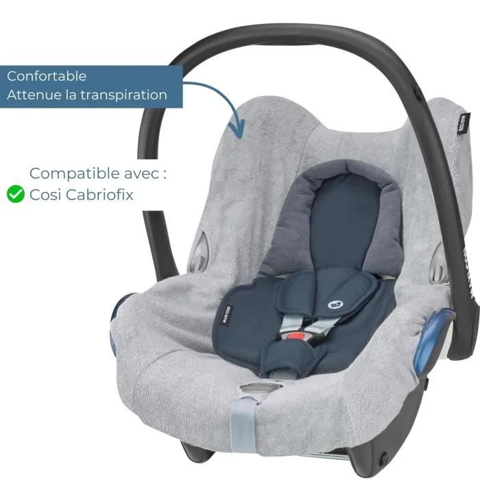 MAXI-COSI Housse éponge pour Cosi Cabriofix - Fresh Grey-1