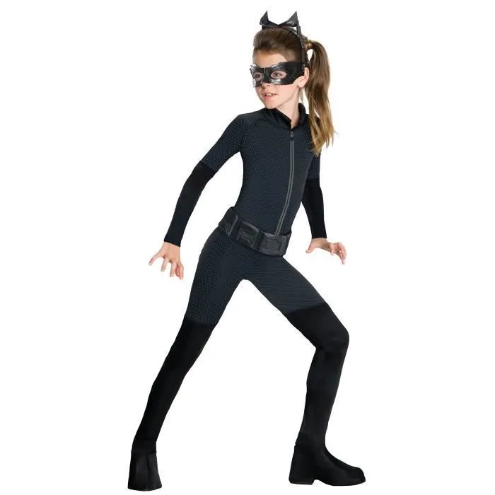 Déguisement Catwoman fille - Combinaison élastique - Batman-0
