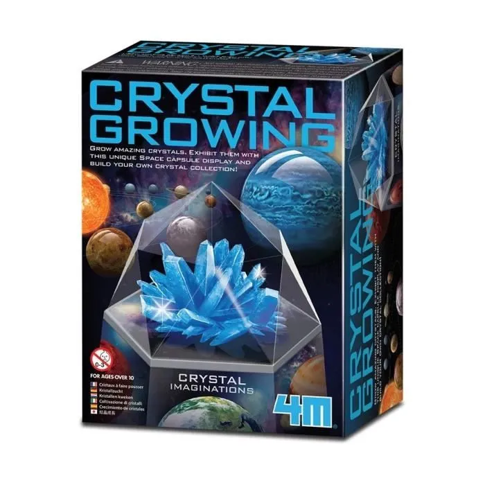 Kit de culture de cristaux - 4M - 3930 - Bleu - Pour enfants à partir de 10 ans - Intérieur-0