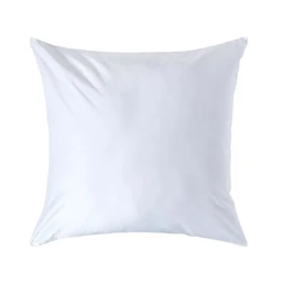 Taie d'oreiller Blanc 100% coton Egyptien 1000 fils 80 x 80 cm-0