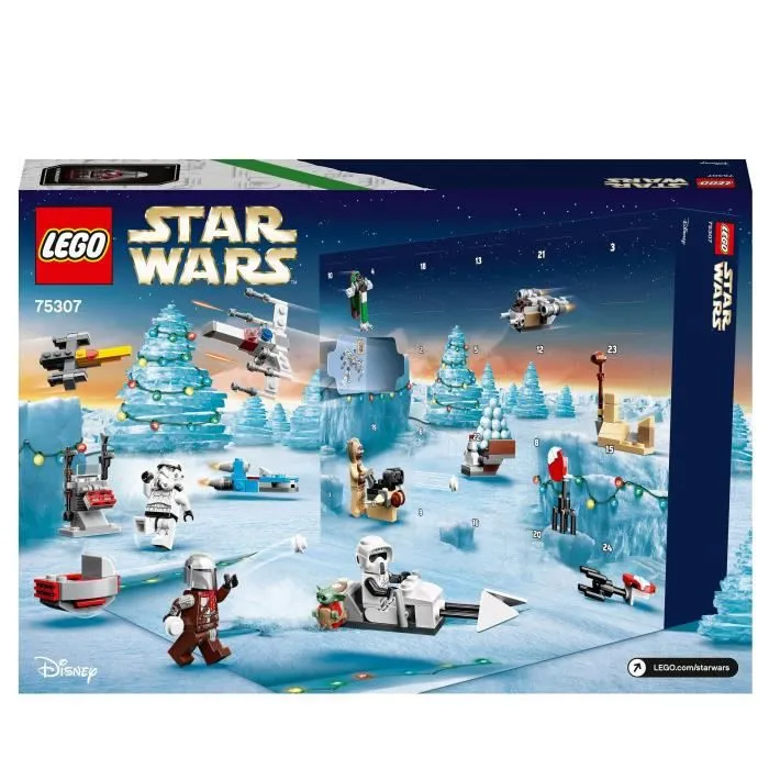 LEGO® 75307 Star Wars Calendrier de l’Avent 2021 Jouet Enfants +6 ans, The Mandalorian Idée de Cadeau pour Noël, Figurine-5