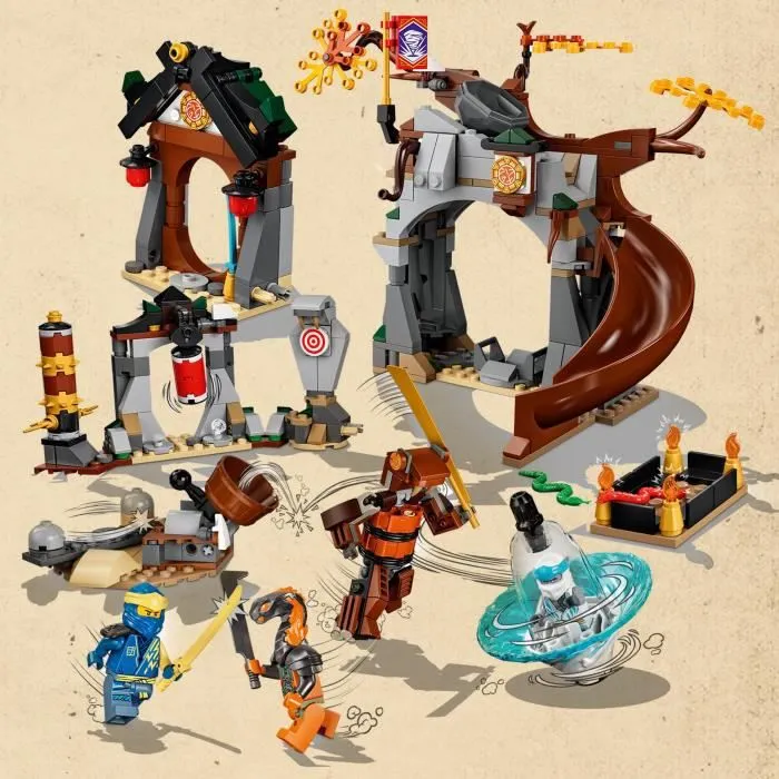 LEGO® 71764 Ninjago Le Centre D’Entraînement Ninja, Toupie Jouet Pour les Enfants Avec les Minifigures Zane & Jay-1