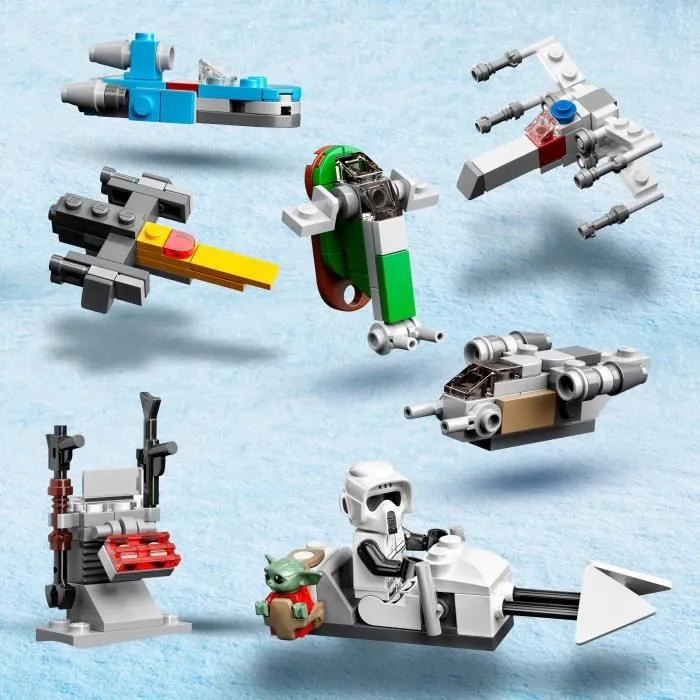 LEGO® 75307 Star Wars Calendrier de l’Avent 2021 Jouet Enfants +6 ans, The Mandalorian Idée de Cadeau pour Noël, Figurine-3