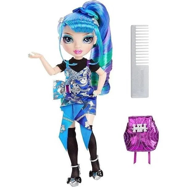Poupée Mannequin Arc-en-Ciel 22cm - RAINBOW HIGH - Holly Devious - Version Junior High-0