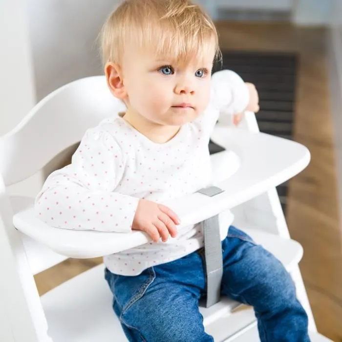 Hauck - Chaise Haute en Bois pour bébé Évolutive Alpha + / White-2