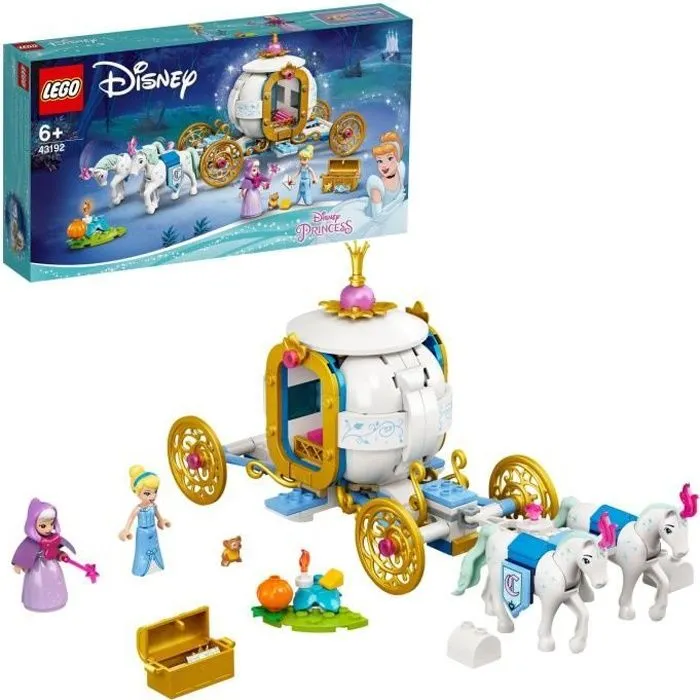 LEGO® Disney Princess™ 43192 Le carrosse royal de Cendrillon incluant les figurines de Cendrillon, de sa marraine et des chevaux-0