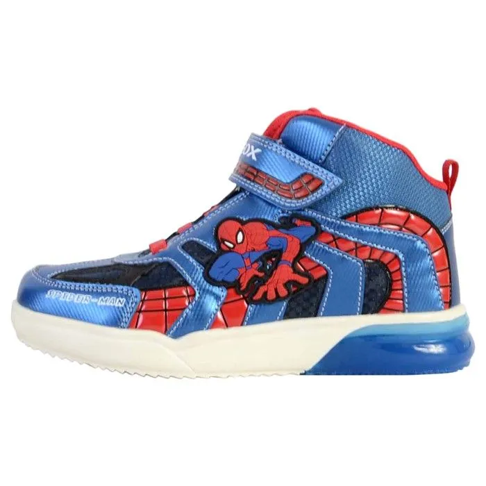 Basket Montante Enfant - Geox - Grayjay - Scratch - Bleu - Spider-Man-0