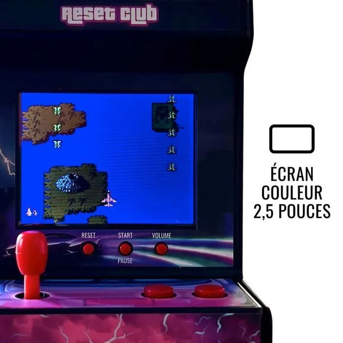 Mini Borne Arcade Rétro 200 Jeux Reset Vice - Console de Jeu Classique avec 200 Jeux Originaux Intégrés-3