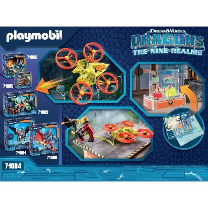 PLAYMOBIL 71084 Dragons Labo Icaris, Dragons : Les Neuf Royaumes, 124 pièces, Dès 4 ans-7