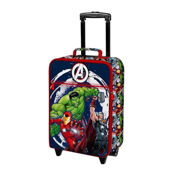 Valise Semi-Rigide - AVENGERS - Trolley de Voyage - Poignée Réglable - Compartiment Zippé - Poche Avant-0