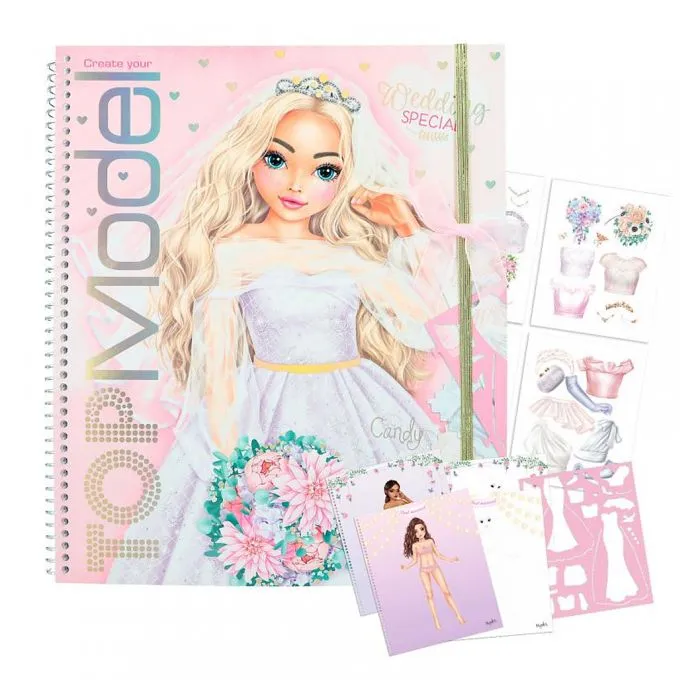 Livre de coloriage - DEPESCHE - Create Your - Spécial mariage - Multicolore - Pour filles-0