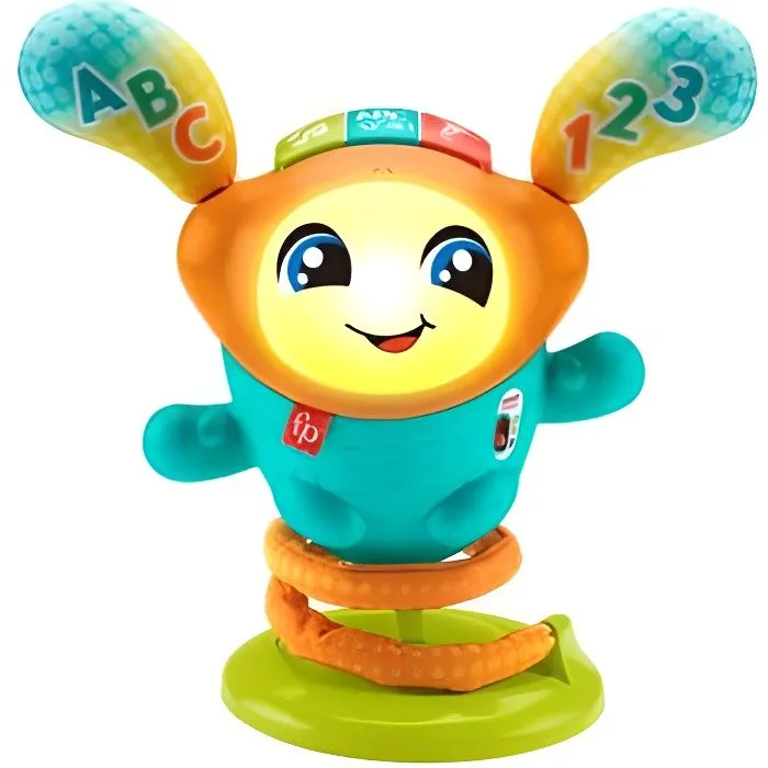 Fisher-Price-Mon Petit DJ, jouet d’éveil musical, version française HJP88-0