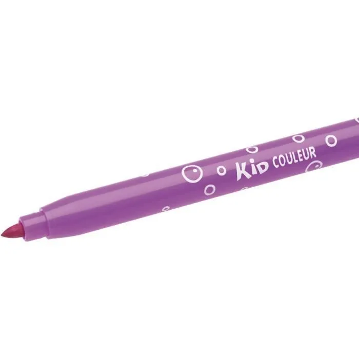 BIC Kids Kid Couleur Feutres de Coloriage à Pointe Moyenne - Couleurs Assorties, Lot de 2 Etuis Carton de 18-2