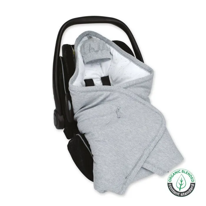Couverture de sécurité pour siège bébé - BEMINI - Biside 0-12m - Mix grey - Pady waffle + jersey bio