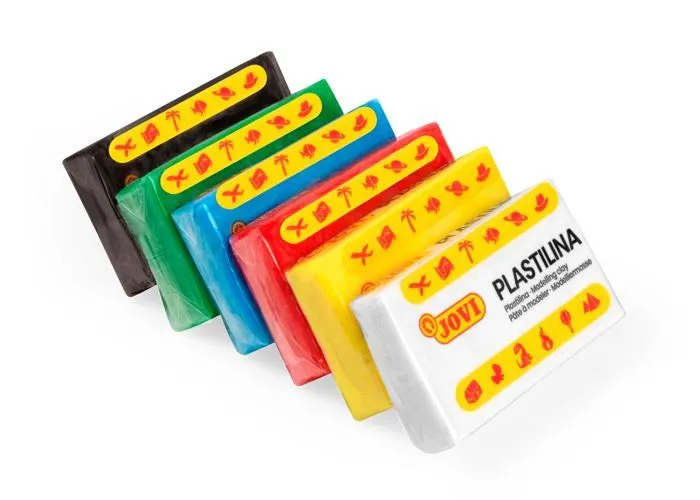 Jovi - P70/24B - Pâte à modeler - Coffret de 24 pastilles de 50 grammes, couleurs assorties basiques, sans gluten ()-0