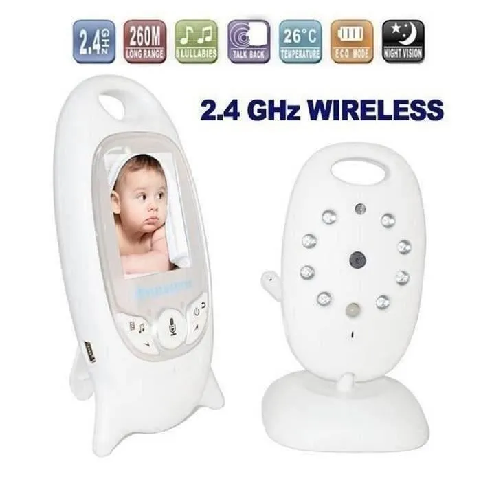 Baby Phone vidéo vb601 - Sans fil - Multifonctions - Blanc - FHSS - Numérique-1