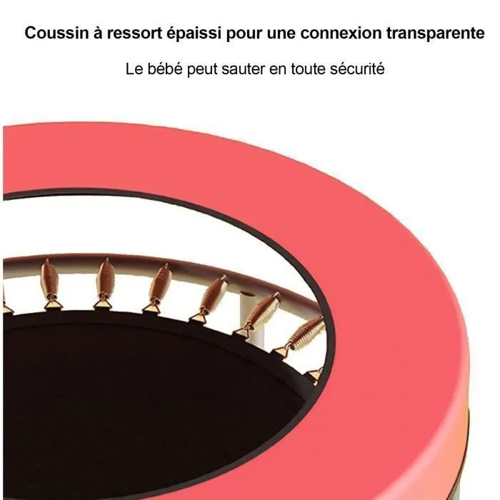 Trampoline - FOXSPORT - 150 cm - Orange - Filet de protection - Charge 150 kg-3