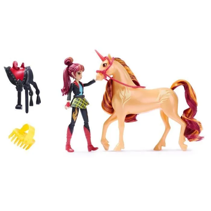 SPIN MASTER COFFRET LICORNE ET POUPEE CINDER ET VALENTINA Unicorn Academy-6