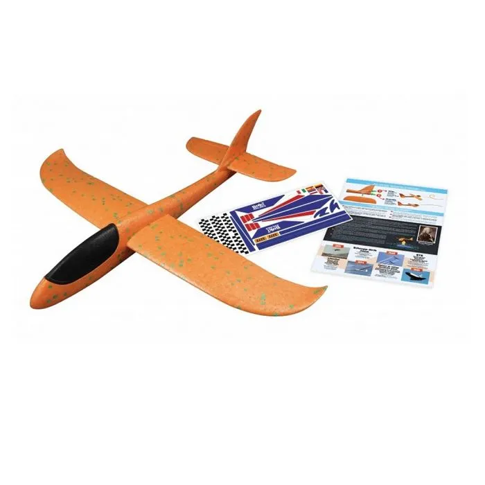 Planeur en mousse - Buki France - 48 cm - Vols stabilisés - Autocollants inclus - Notice illustrée-1
