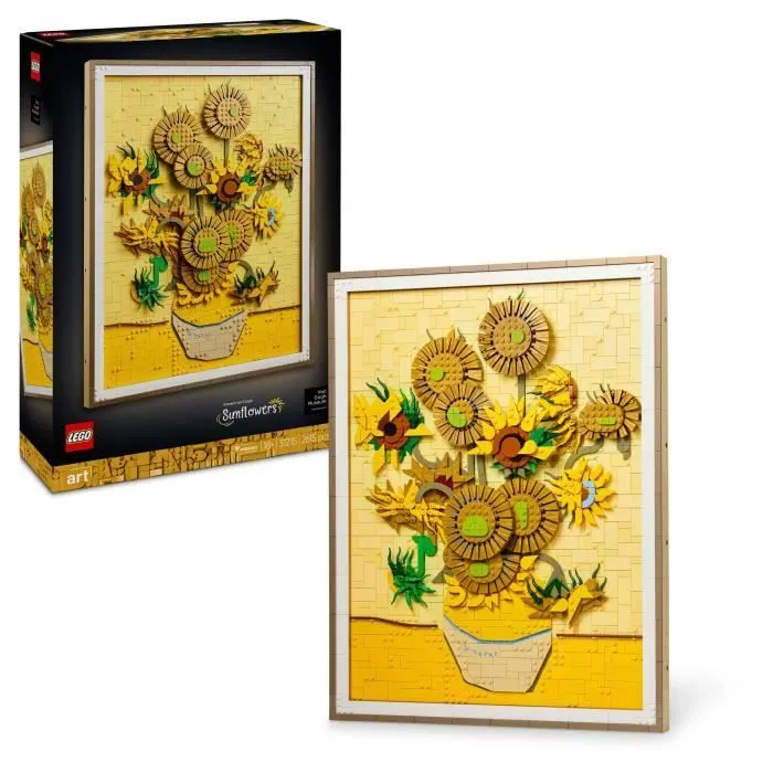 LEGO Art 31215 Vincent van Gogh – Les Tournesols - Tableau mural, Construction pour adulte-0