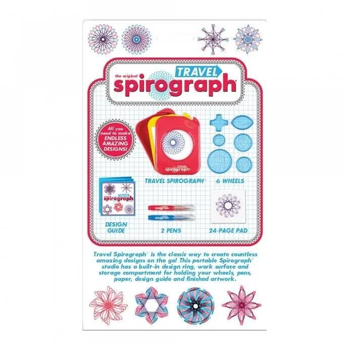 Jeu de dessin - SILVERLIT - Spirograph - Enfant - Rouge, bleu et blanc - 8 ans-4