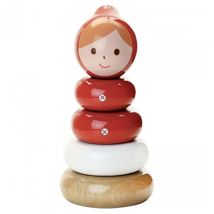 Jeu d'éveil empilable - VILAC - Chaperon rouge Shinz - Rouge - Multicolore - Mixte-3