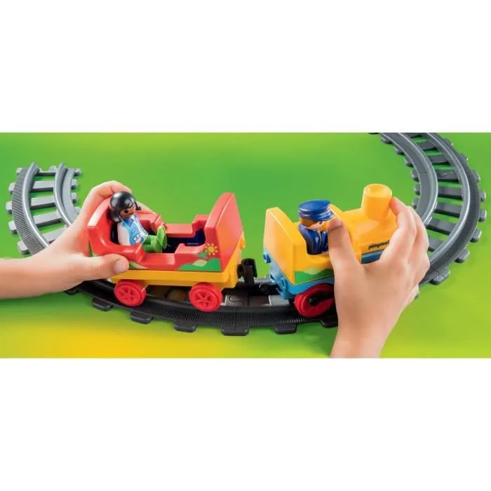 Train PLAYMOBIL 1.2.3 avec passagers et circuit - PLAYMOBIL - 70179 - 34 pièces-4