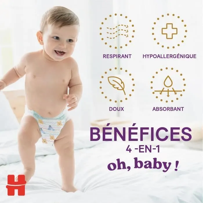 Huggies Extra Care Pants Culottes – Taille 6 (15-25 kg) – 60 Pièces-1