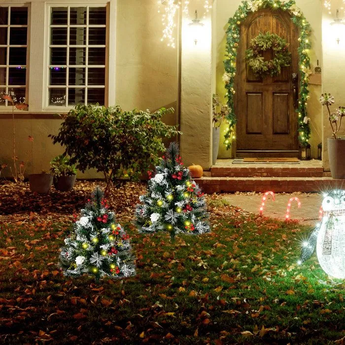HOMCOM - Sapin de Noël - PVC - 40x40x75cm - Vert-1