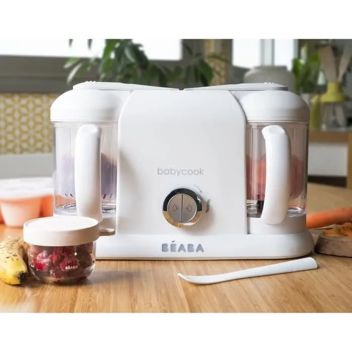 BEABA, Babycook Duo, robot bébé 4 en 1, contenance XXL, blanc-4