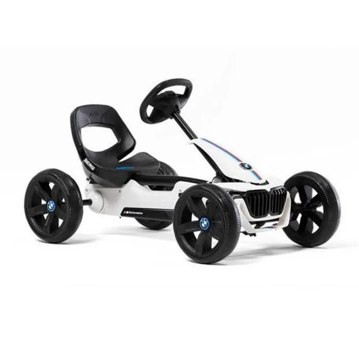 Kart à pédales BERG Reppy BMW - Pour enfant - Licence BMW - Siège réglable - Pneus EVA - 4 roues-0