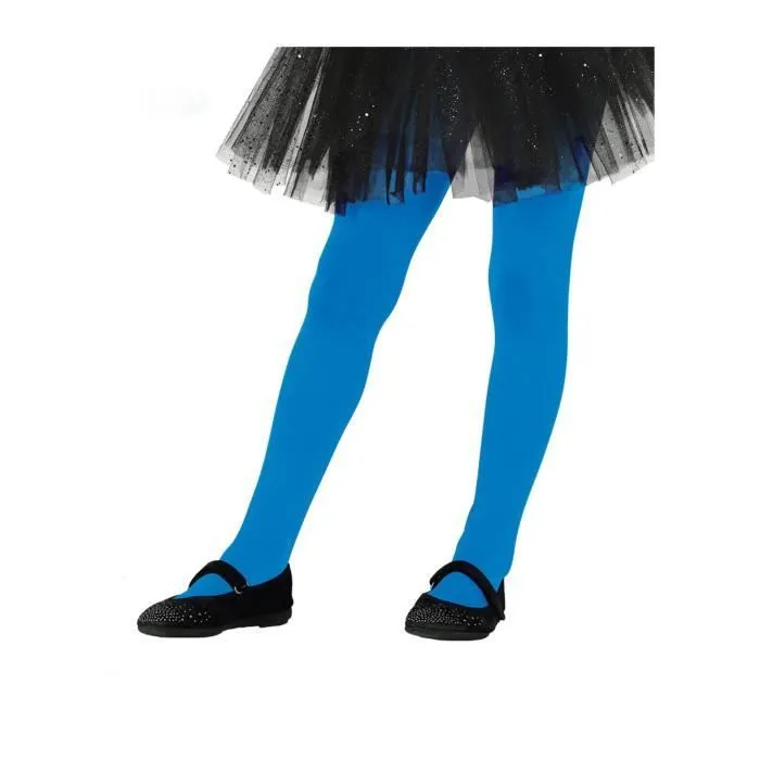 Collants opaques bleus pour fille - Taille unique - Intérieur - Schtroumpf - Carnaval-0