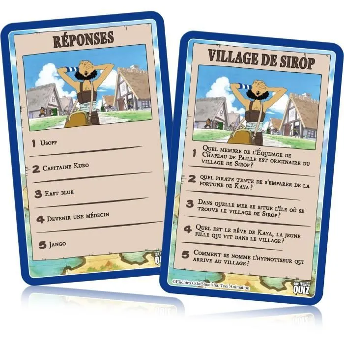 Quiz One Piece - Jeu de quiz - WINNING MOVES - Quiz illustré sur l'univers One Piece avec 500 questions.-1