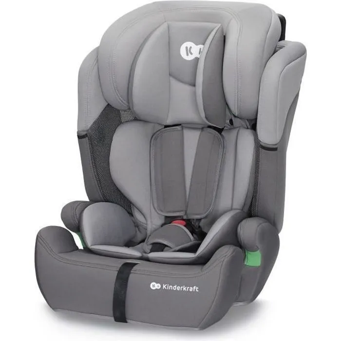 Siège auto I-size 76-150 cm - KINDERKRAFT COMFORT UP2 - Têtière ajustable - Installation rapide - 15 mois à 12 ans - Gris-0