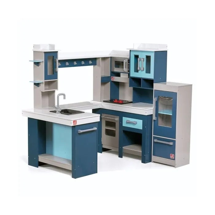 Step2 - Grand Walk-In Kitchen & Grill - Cuisine Enfant en Bois avec Kit d’accessoires-0