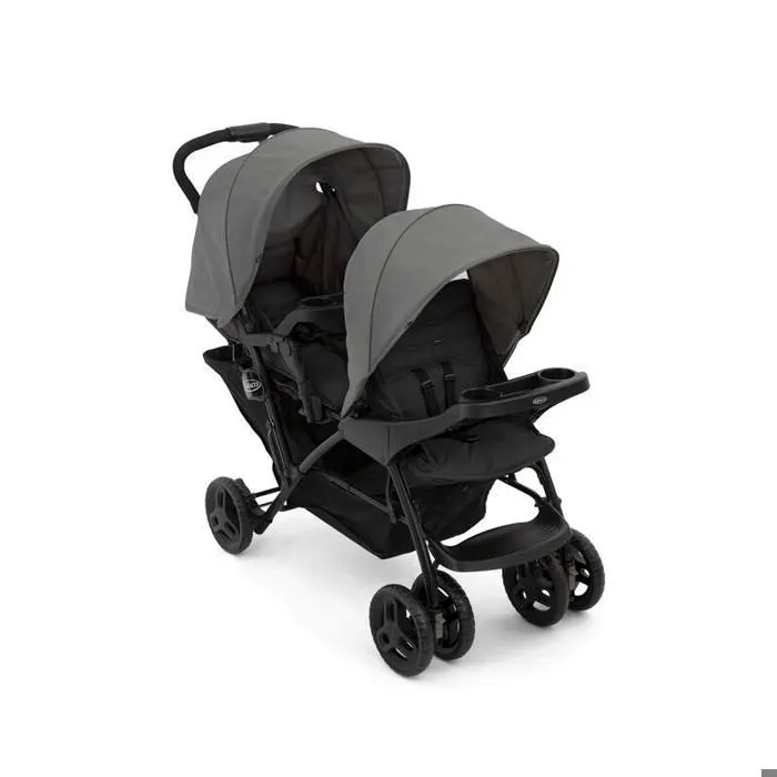 Poussette polyvalente - sport - GRACO - Stadium Duo - 4 roues - Gris - Mixte-1