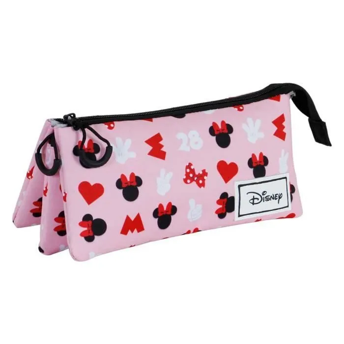 Trousse - KARACTERMANIA - Minnie Mouse Pinky - Rose - Toile - Zippée-2